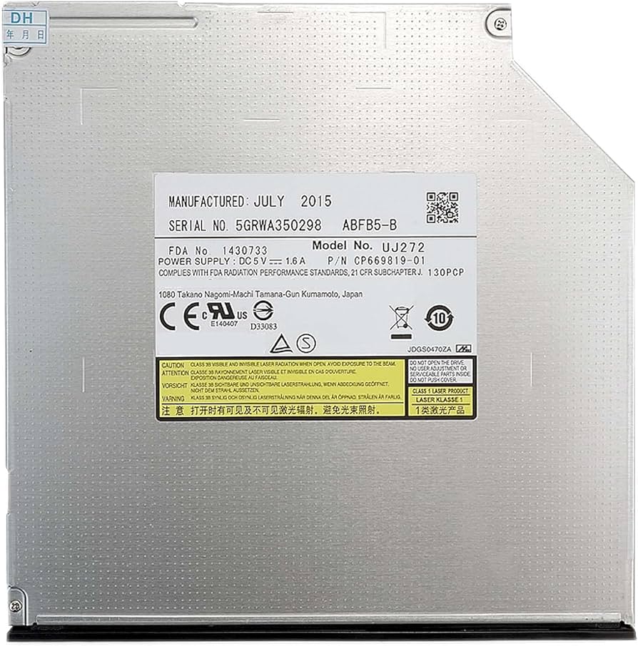 Amazon.com: 3D Blu-ray Burner UJ-272 9.5mm SATA 6X Dual Layer