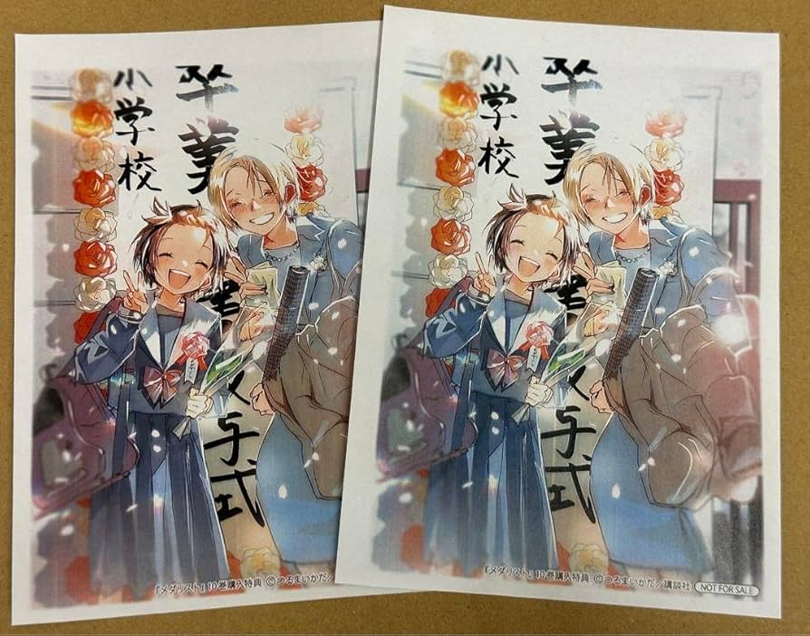 Amazon.co.jp: メダリスト 10巻 特典ペーパー×2 : おもちゃ