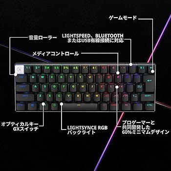 Amazon.co.jp: Logicool G PRO X 60 LIGHTSPEED ワイヤレス ミニ