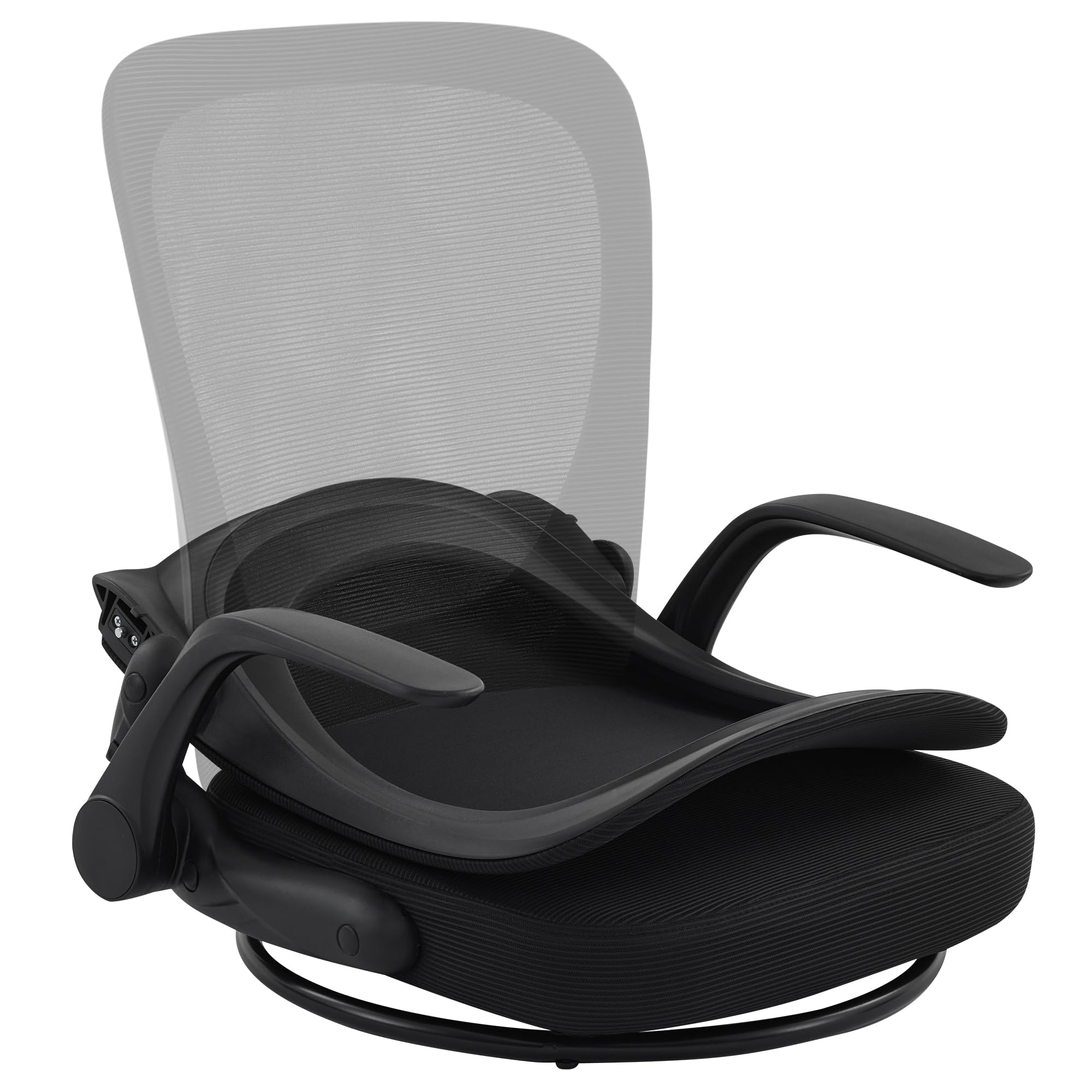 Amazon｜NATURFEN 回転座椅子 腰が痛くならない ひじ掛け付き