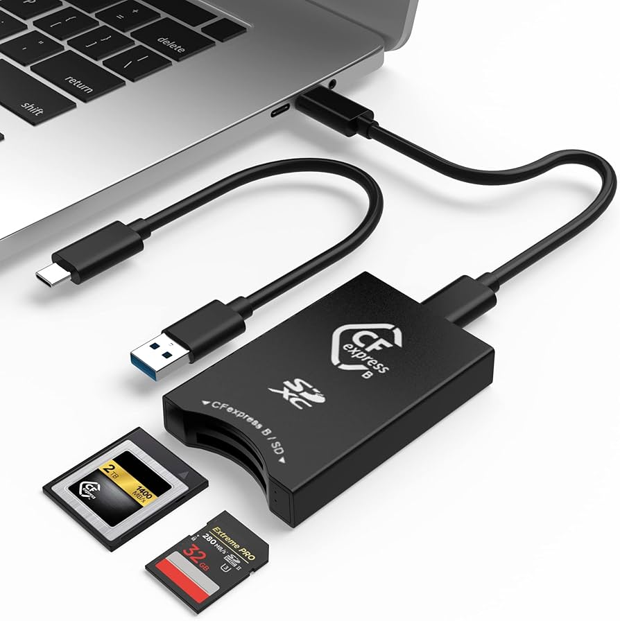 Amazon.co.jp: CFexpress SD カードリーダー USB C、デュアルスロット