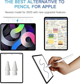 iPad Pencil 3ª geração, pares e carrega via USB-C, baixa latência