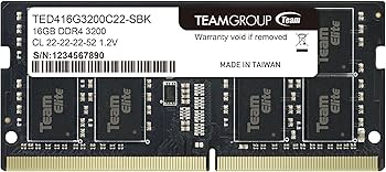TEAMGROUP Elite DDR4 16GB Single 3200MHz PC4-25600 CL22 Unbuffered