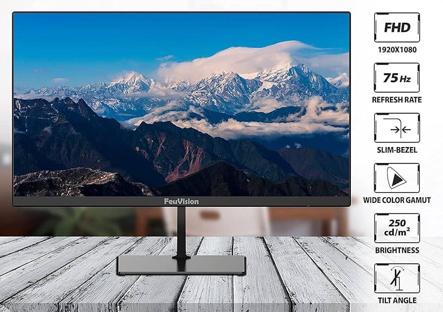 Amazon.com: FeuVision 24 inch Monitor 1080p Full HD, Gaming