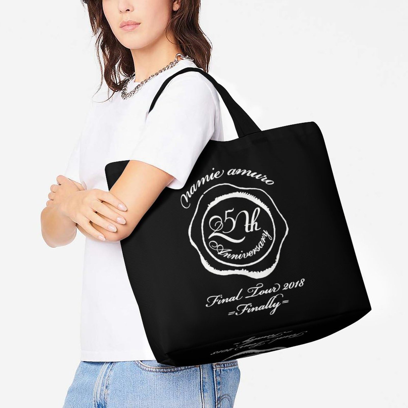 Amazon.co.jp: 安室 奈美恵 トートバッグ 大容量 軽量 プレーン