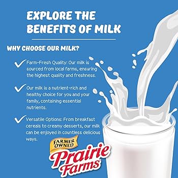 Amazon.com: Prairie Farms Lactose Free Milk, Shelf Stable 1% Low