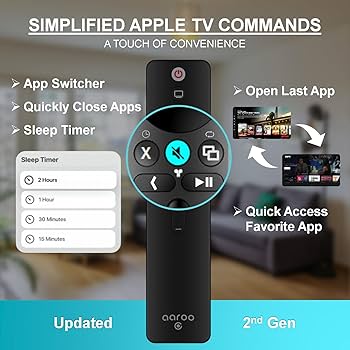Amazon | [aarooGo] Apple TV 4K/HD Gen1 2 3 4用リモコン テレビ