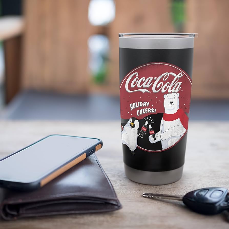 Amazon.com | Coca-Cola Holiday Cheers Polar Bear Circle Logo