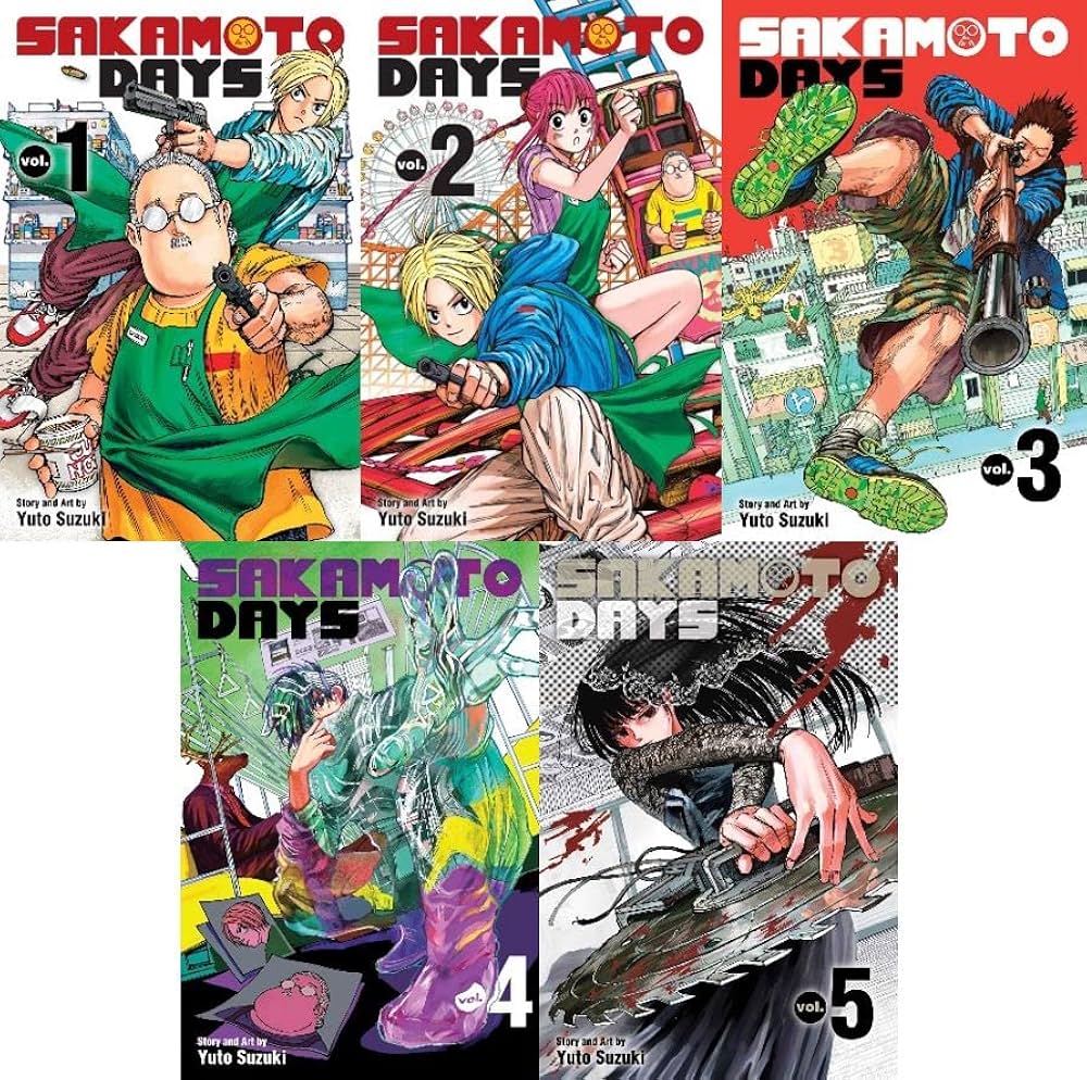 Sakamoto Days Manga Set Volumes 1-5: Yuto Suzuki: Amazon.com: Books