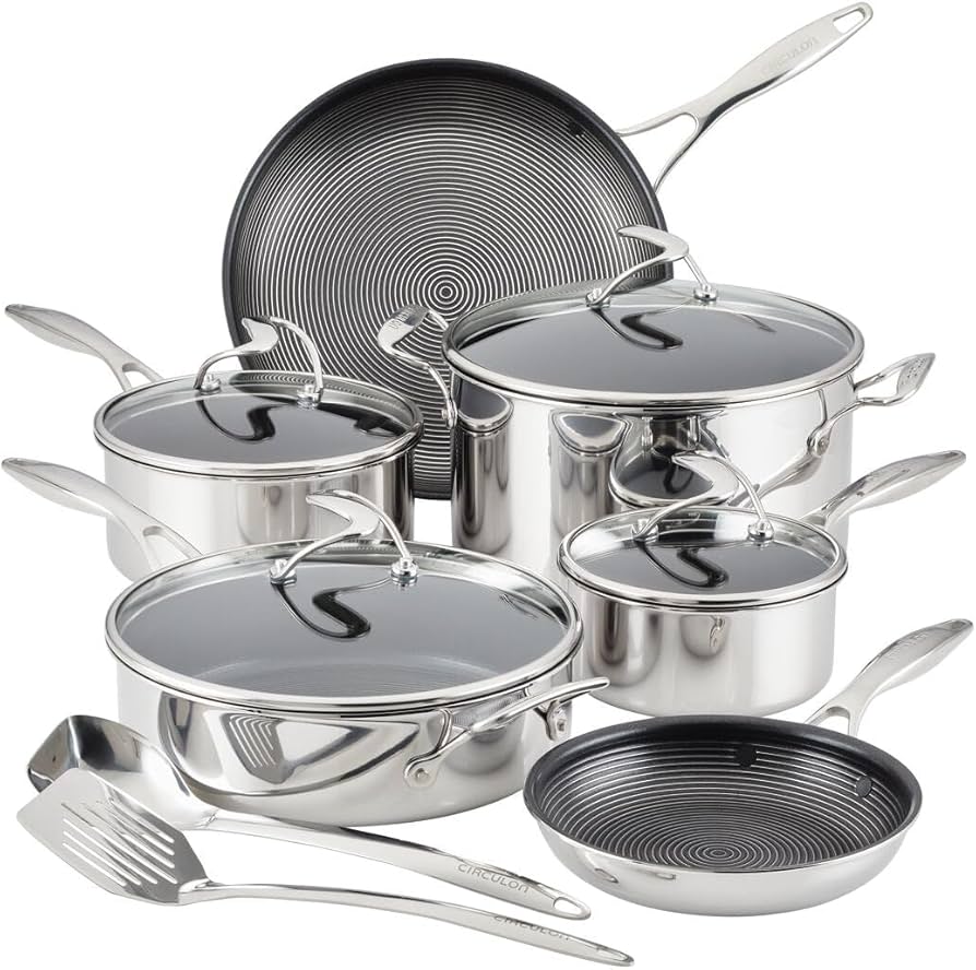 Amazon.com: Circulon Clad Stainless Steel Cookware Pots and Pans