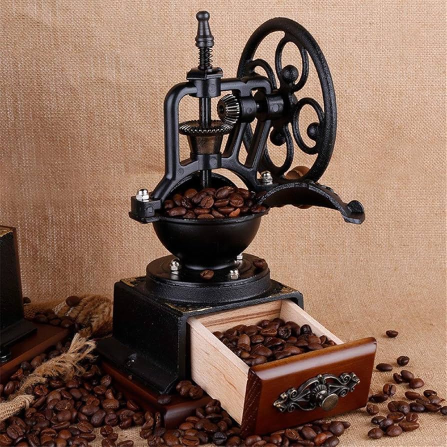 Amazon｜手挽きコーヒーミル 手動コーヒーグラインダーヴィンテージ