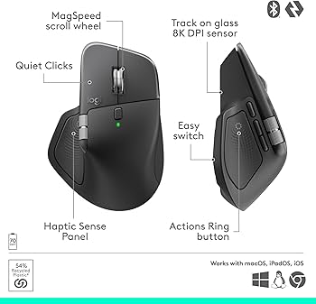 Amazon.com: Logitech MX Master 4, Ergonomic Wireless Mouse with