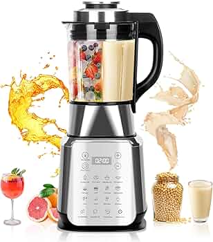Amazon | BriSunshine 加熱式豆乳メーカー 14in1多機能ブレンダー 1.75