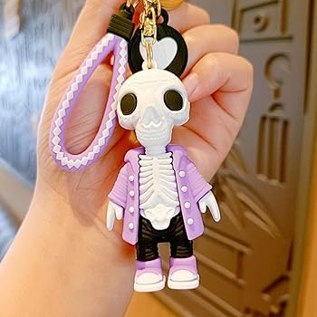 Amazon.co.jp: スカルキーホルダー、不気味なキーホルダー - 不気味な