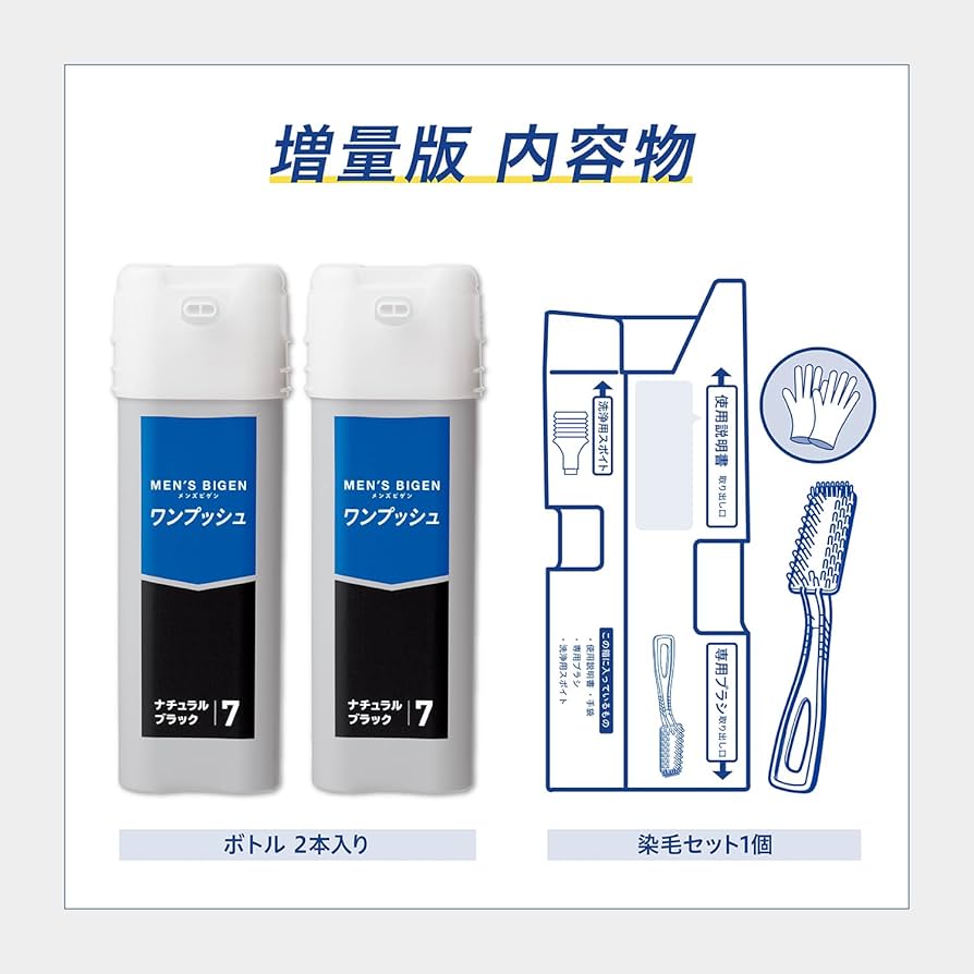 Amazon | 【白髪染め】メンズ ビゲン ワンプッシュ 7 (ナチュラル