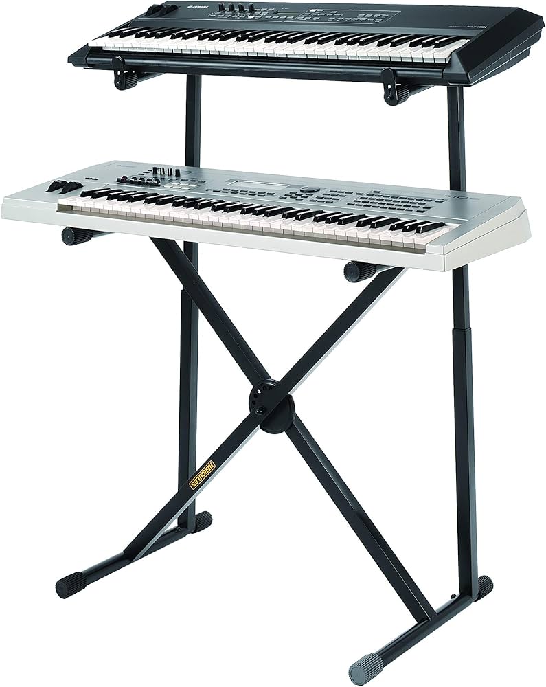 Amazon | HERCULES X型2段キーボードスタンド KS210B 黒 | キーボード