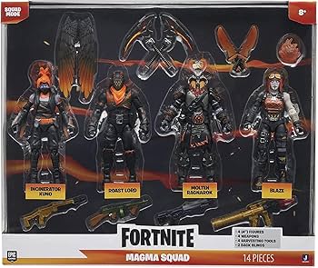 Amazon.com: Fortnite Molten Legends (Squad Mode) -Four 4-inch