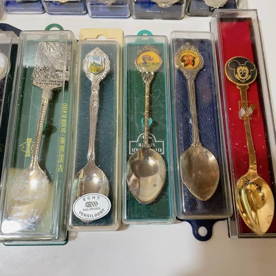 Amazon.co.jp: 30本セットスーベニアスプーン 世界のスプーン 海外製