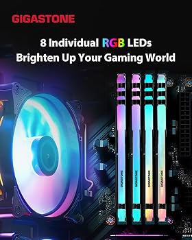 RGB DDR4 RAM】GIGASTONE Game TURBO 16GB Kit (2x8GB)DDR4 3200MHz