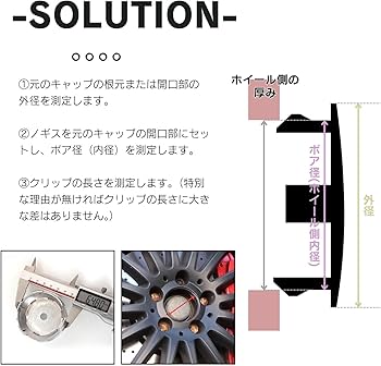 Amazon | calm wish ホイール センター キャップ カバー アルミ 鉄チン