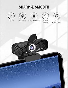TRAUSI 1080P HD Webcam with Microphone : Amazon.ca: Electronics
