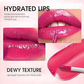Amazon | 12pcsリップグロスセット、水分補給長続き防水非粘着カップ