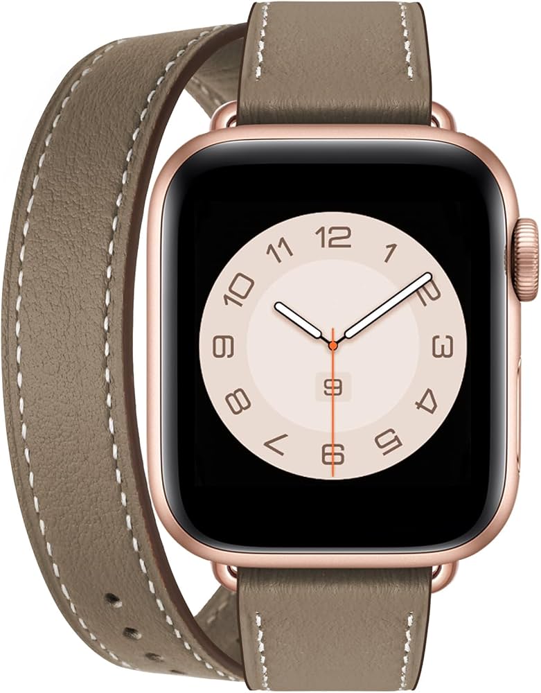 Amazon.co.jp: コンパチブル apple watch バンド レザー 2重巻き