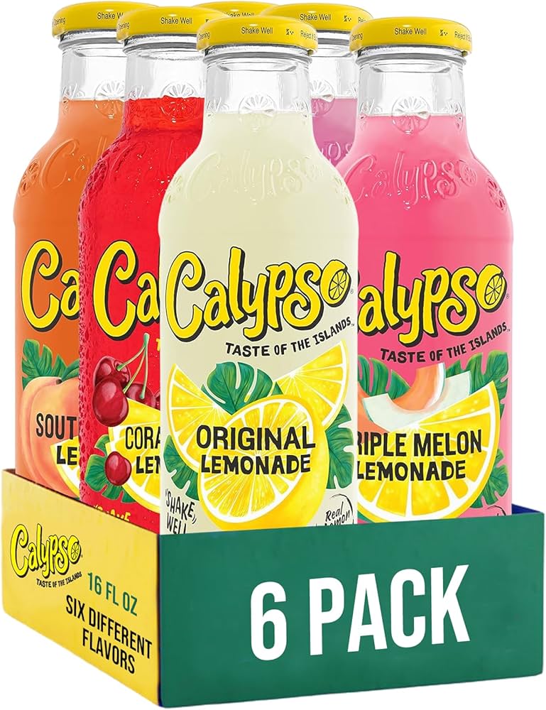 Amazon.com : Calypso Lemonade, 6 Flavor Variety Pack, Made with