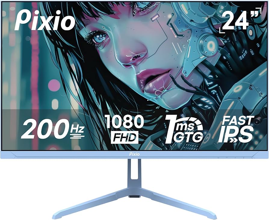 Amazon.com: Pixio PX248 Wave Blue 24 inch 200Hz Refresh Rate FHD