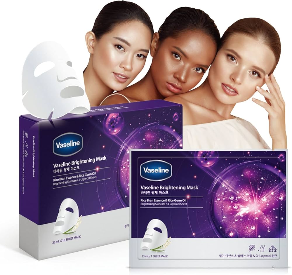 Amazon.com : Vaseline Face Facial Mask Sheet Skin Care Essence