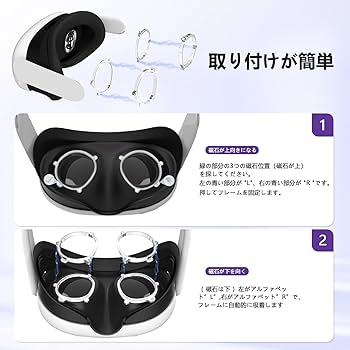 Amazon | Vakdon Quest 3用 度付きレンズ、VR Quest3用 近視レンズ