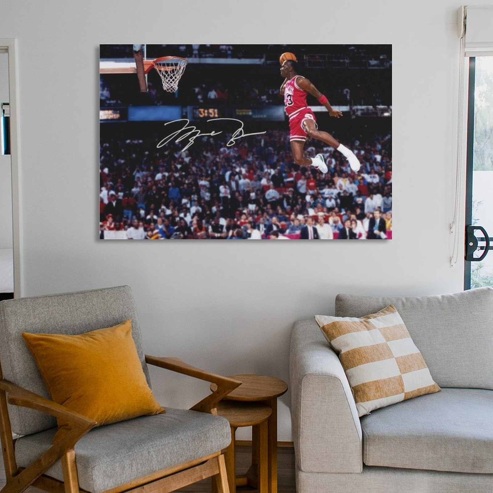 Amazon.co.jp: バスケットボールポスターマイケルジョーダンフライング