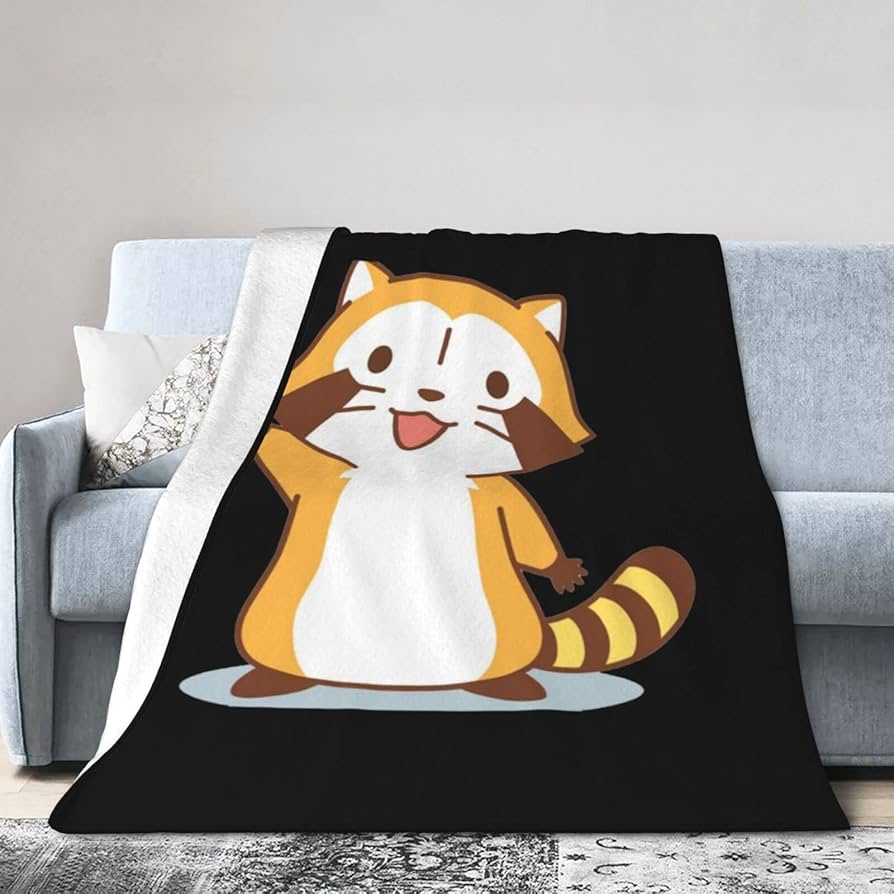Amazon｜あらいぐまラスカル (2) オシャレ 毛布 ブランケット 大判