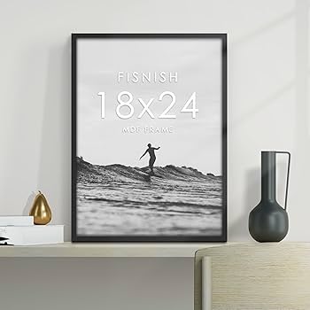 Amazon.co.jp: Fisnish 18x24 フレーム 5パック ブラック ポスター