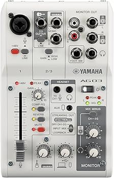 Amazon.com: Yamaha AG03MK2 White 6-Channel Live Streaming Loopback