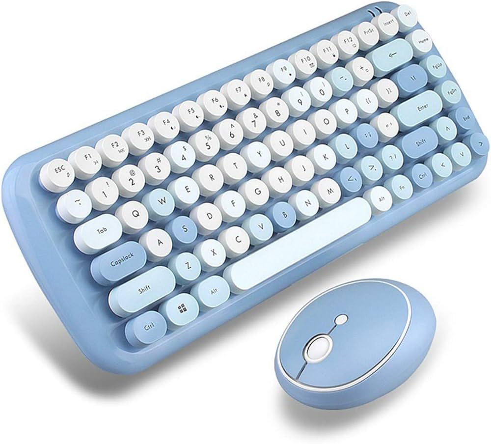 Amazon | キーボードキーボードマウスコンボワイヤレス2.4G混合色84