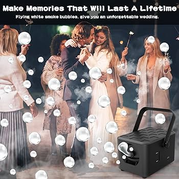 Amazon | フォグバブルマシン 高出力スモークバブルブロワー 5000個