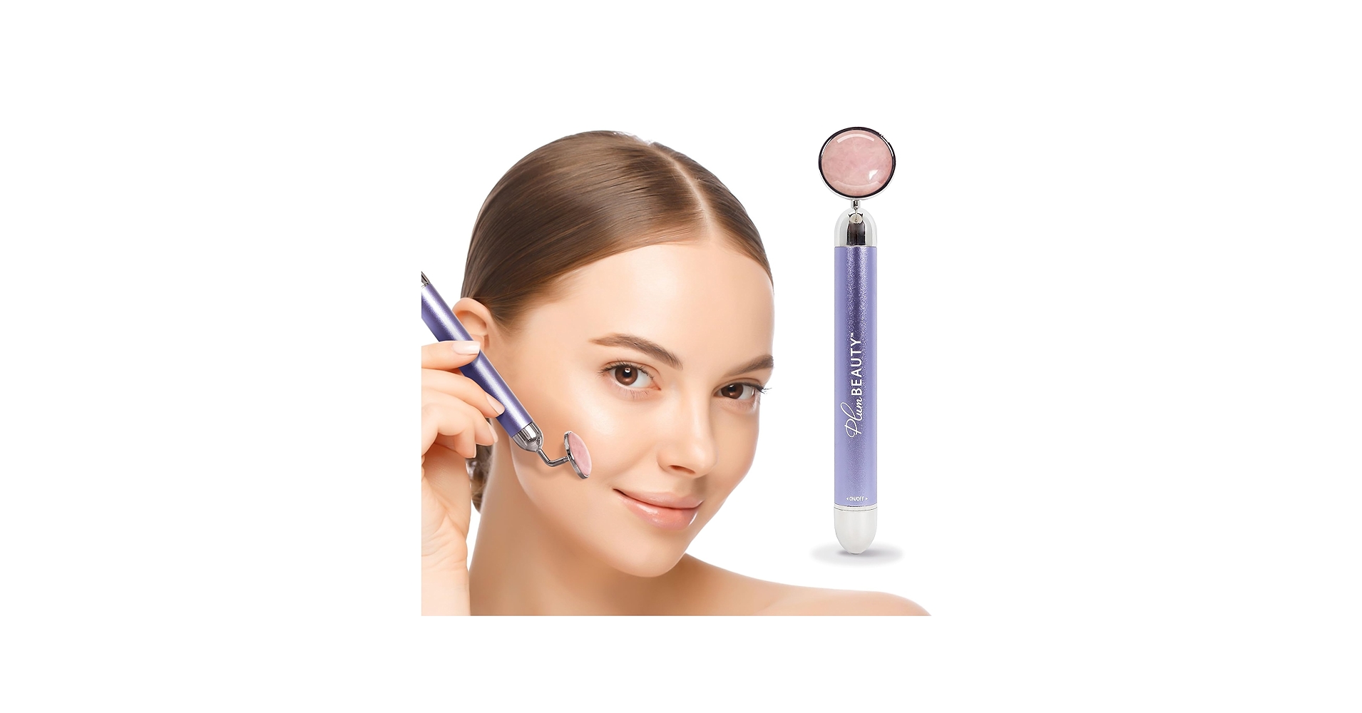 Amazon.com: Rose Quartz Face Massager Tool, Electric Face Roller