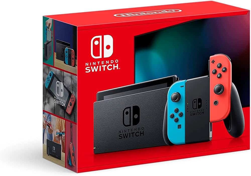 Nintendo 任天堂 Switch Nintendo Switch™ with Neon Blue and Neon
