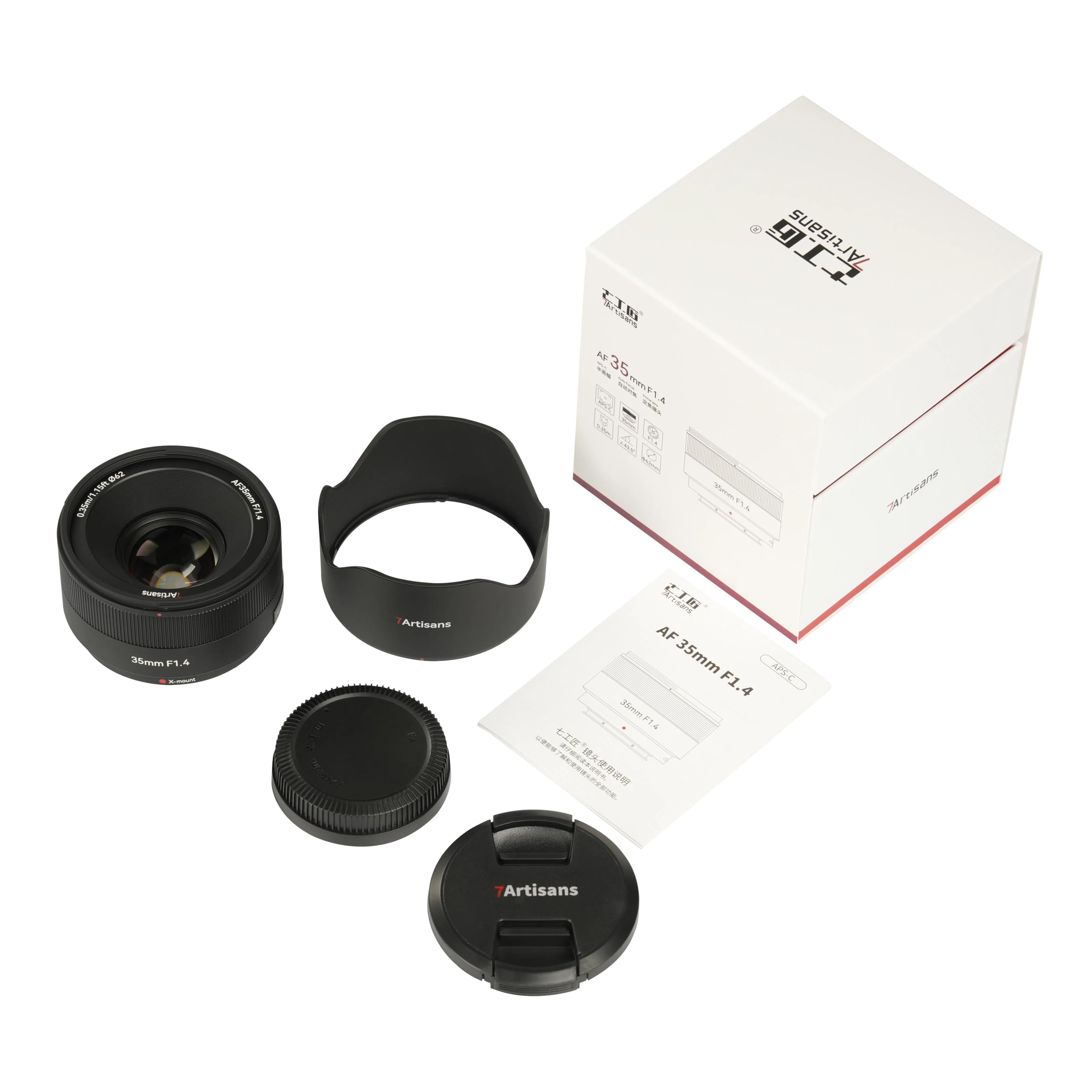 Amazon.co.jp: 7artisans Xマウント AF 35mm f/1.4 単焦点レンズ APS-C