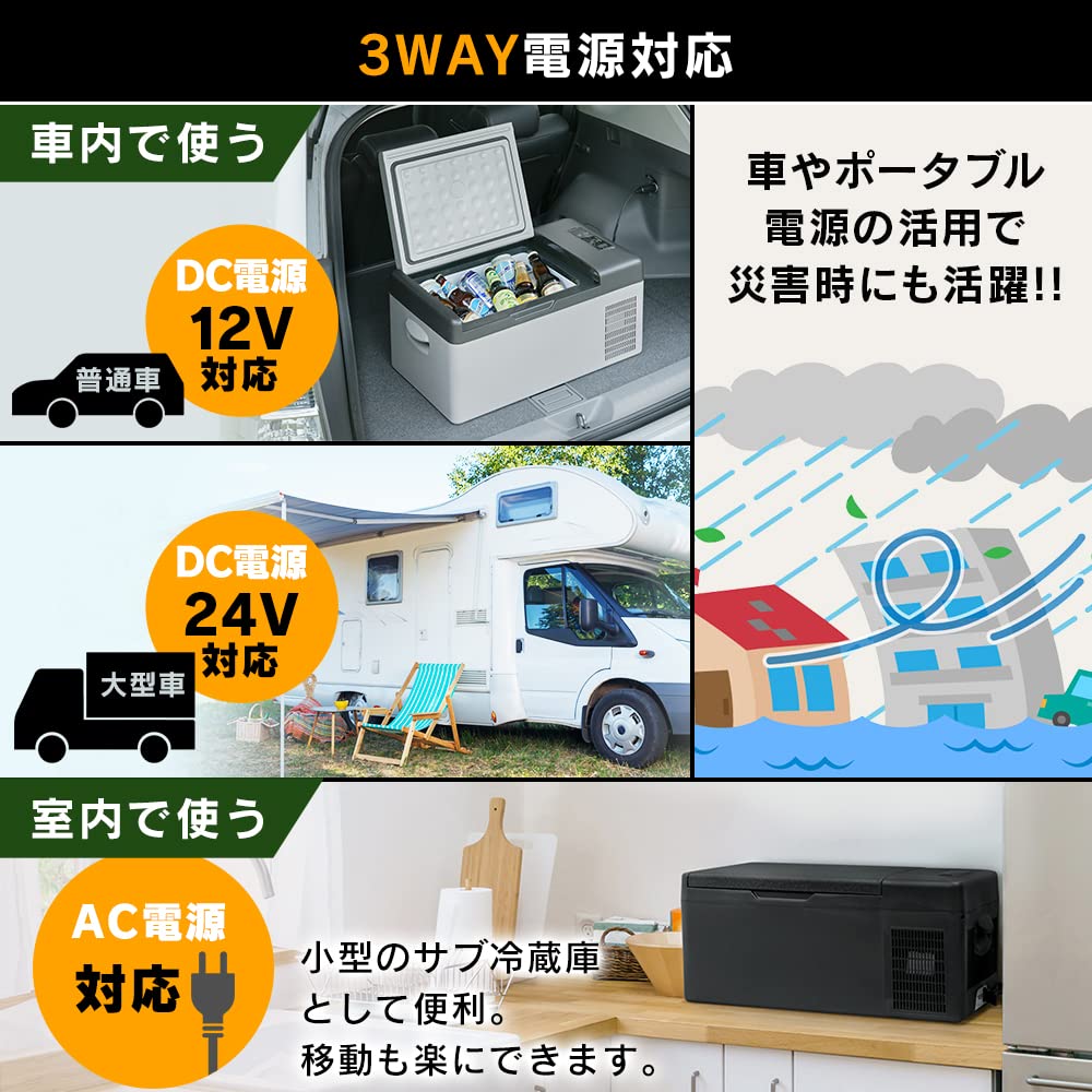 Amazon.co.jp: 【持ち運べる小型冷蔵庫】 アイリスプラザ 車載冷蔵庫