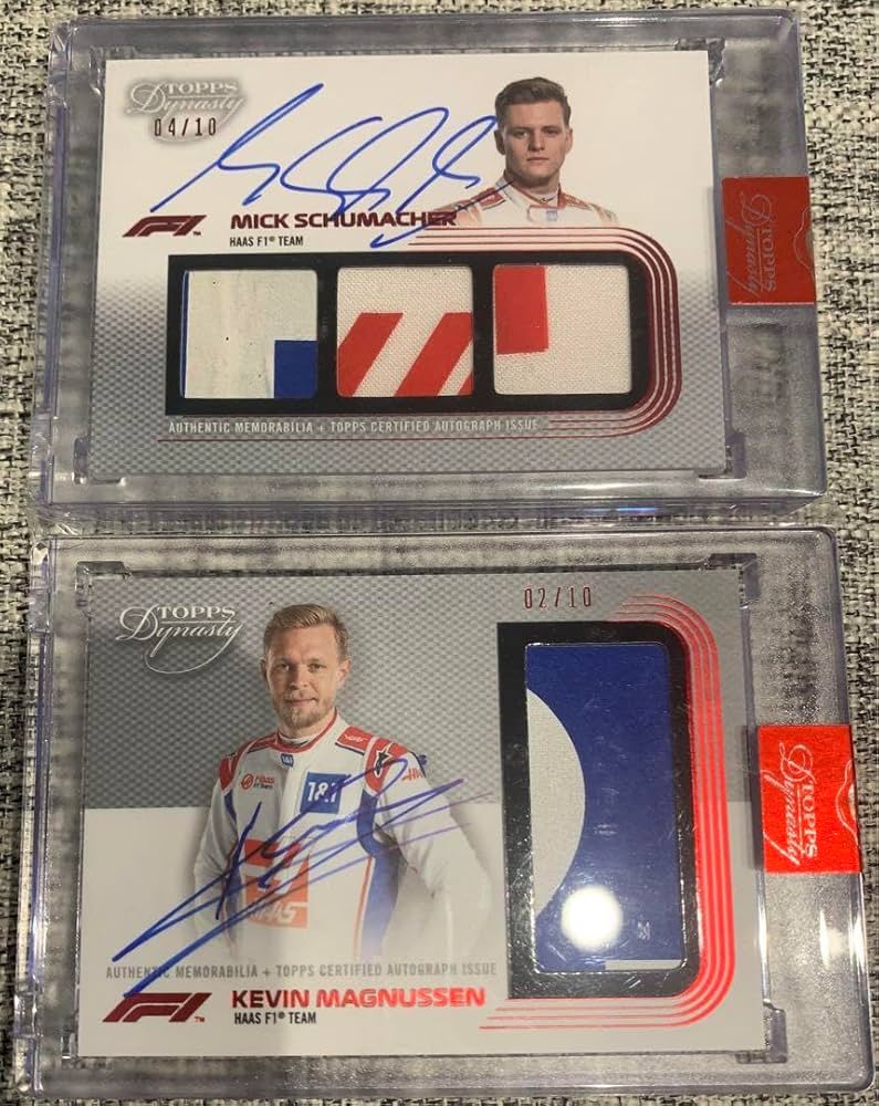 Amazon.co.jp: topps F1 dynastyシューマッハマグヌッセン直筆サイン