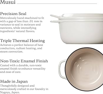 Amazon.com: Vermicular Musui–Kamado (RICEPOT) | Cast Iron