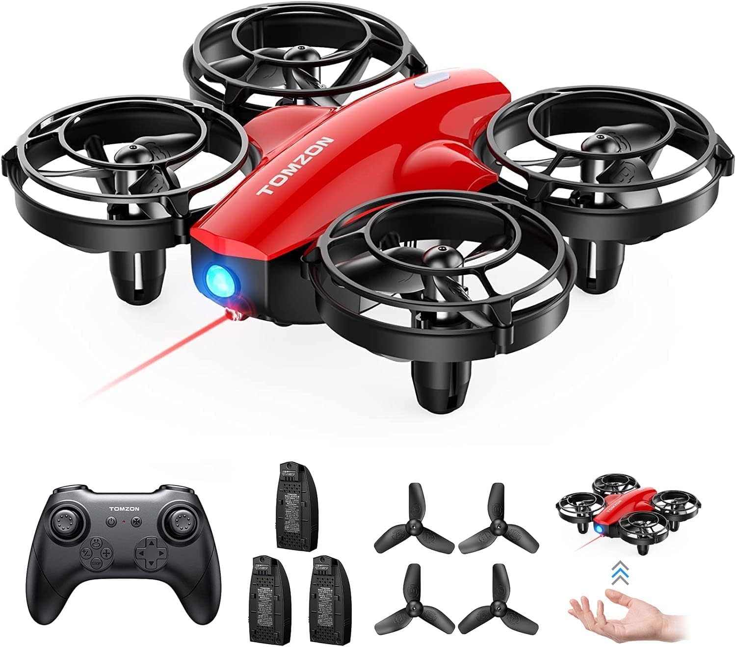 Amazon | Tomzon ドローン マルチプレー対戦型 子供向け 100g未満 24分