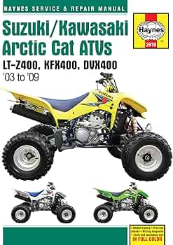 Suzuki/Kawasaki Arctic Cat ATVs 2003 to 2009: LT-Z400, KFX400