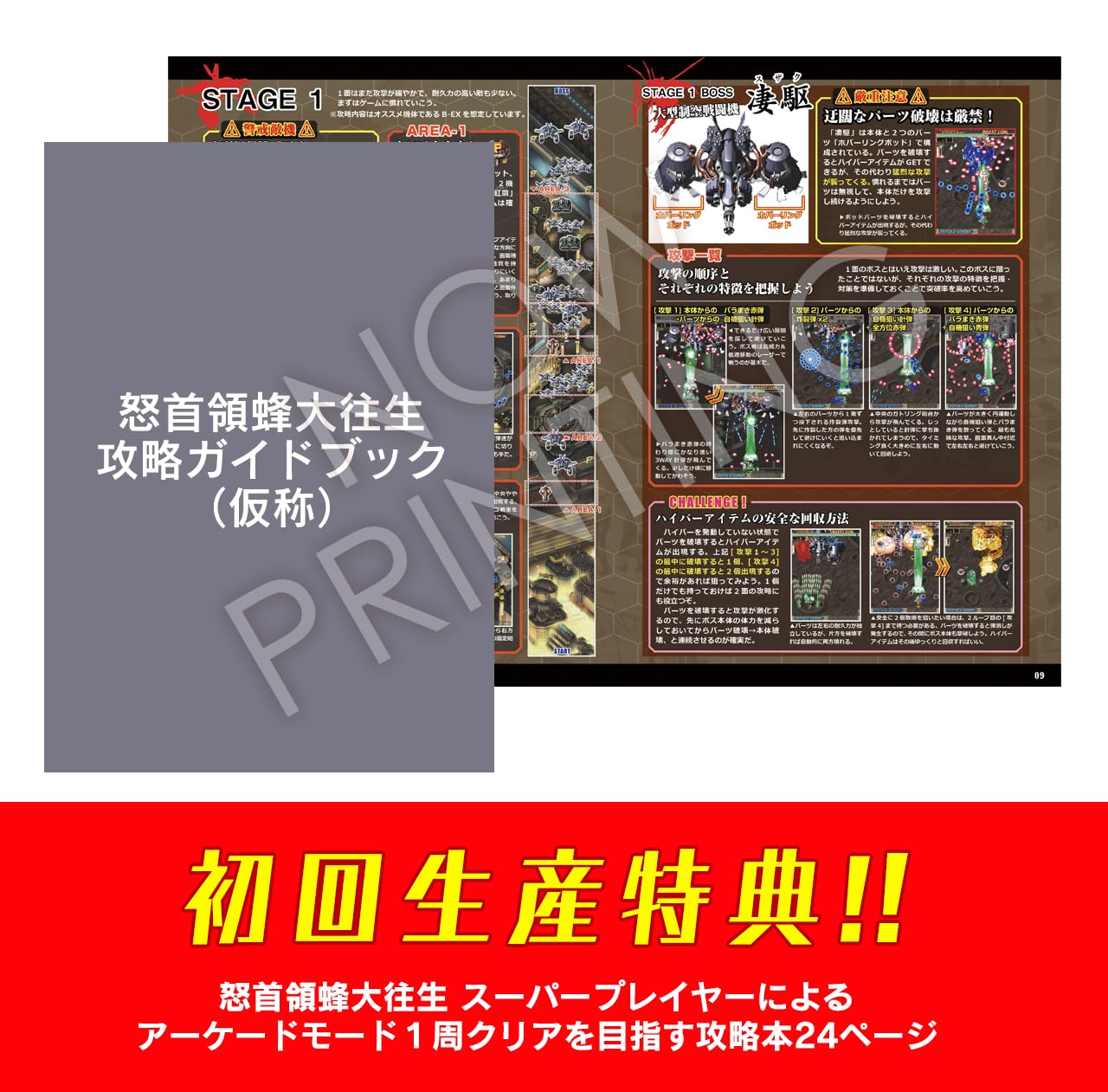 Amazon.co.jp: 怒首領蜂大往生 臨廻転生 限定版【同梱物】冊子