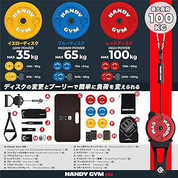 Amazon.co.jp: Handy Gym Pro | ポータブルケーブルワークアウトキット