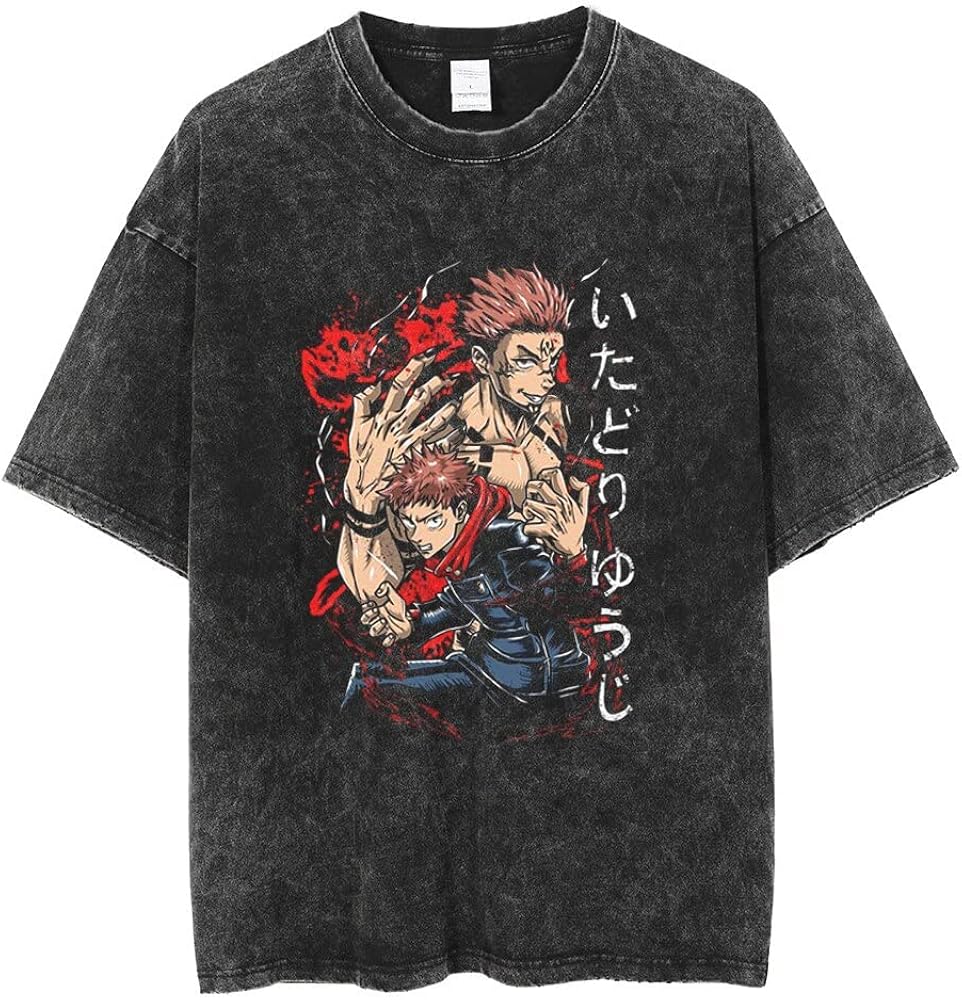 Amazon.com: JJK T-Shirt Itadori Yuji Cosplay T Shirt Short Sleeve