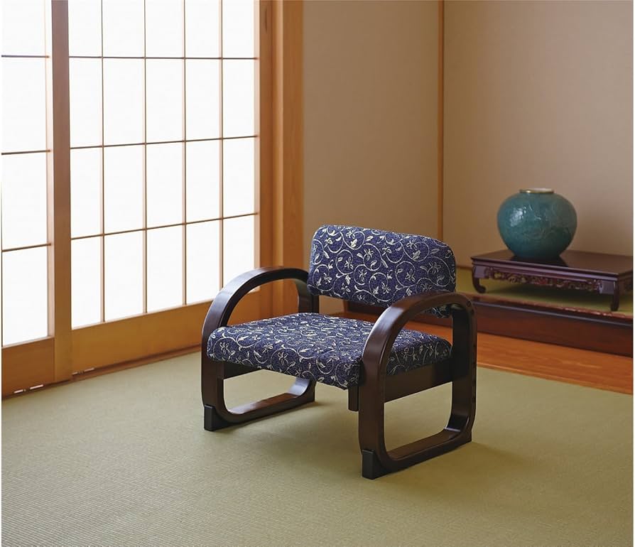 Amazon｜コジット 思いやり座敷椅子 紺｜仏前用椅子 オンライン通販
