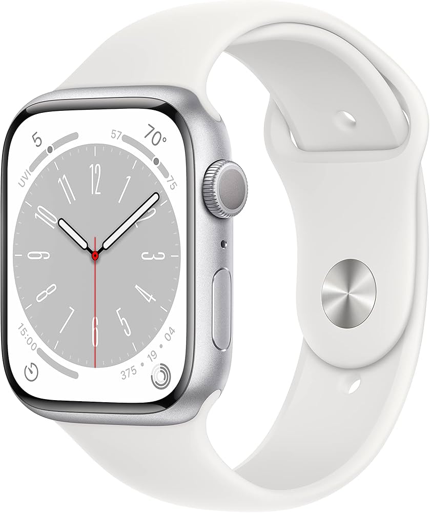 Amazon.com: Apple Watch Series 8 (GPS, 45MM) Silver Aluminum Case